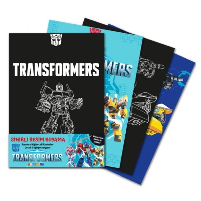 Transformers Sihirli  Boyama – Ahşap Kalem Hediyeli