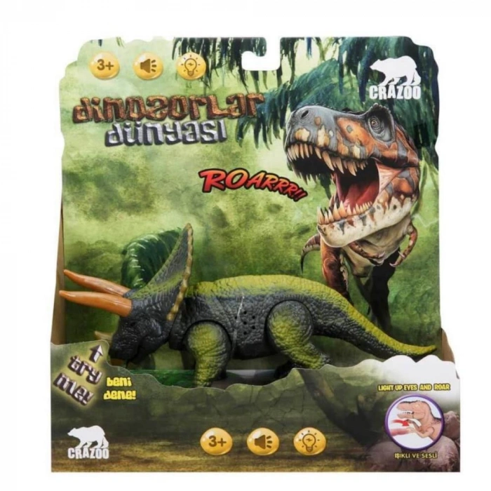 Triceraptors Dinozor Işıklı Sesli