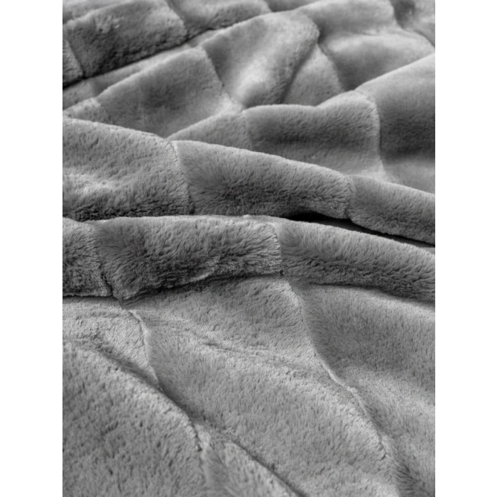 Trim Çift Kişilik Battaniyeli Nev Takımı Suave Antrasit