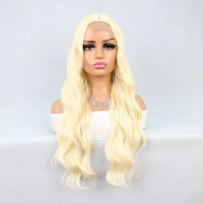 Uzun Dalgalı Platin Tül Peruk