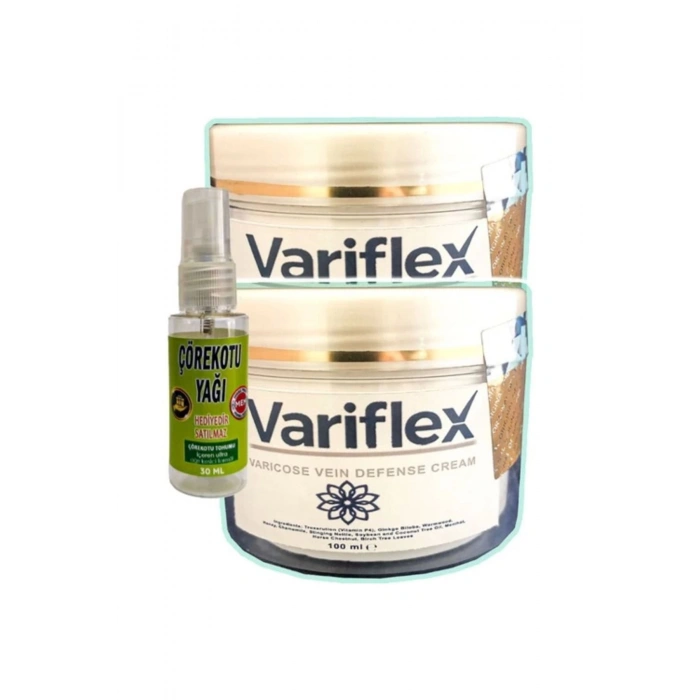 Variflex Bacak Bakımı Kremi 100 ml x 2 adet + Çörek Otu Yağı 30 ml