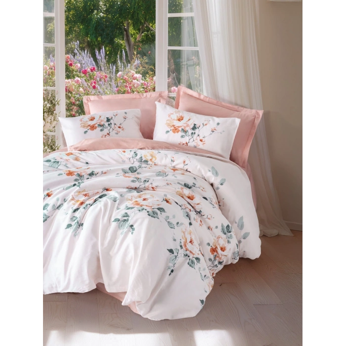 Verna Pudra Saten Nev Takımı Çift Kişilik