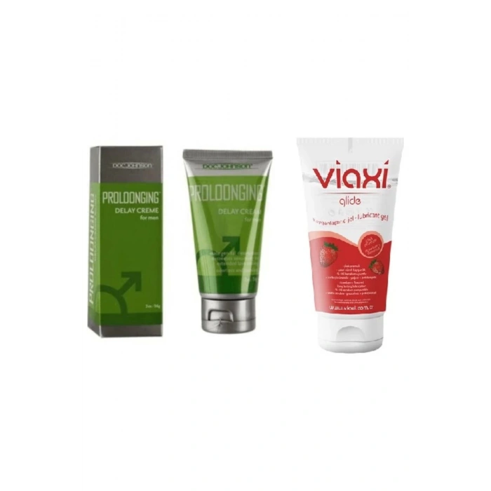 Viaxi Proloongıng Krem 56 Ml+Viaxi Çilek Aromalı Kayganlaştırcı