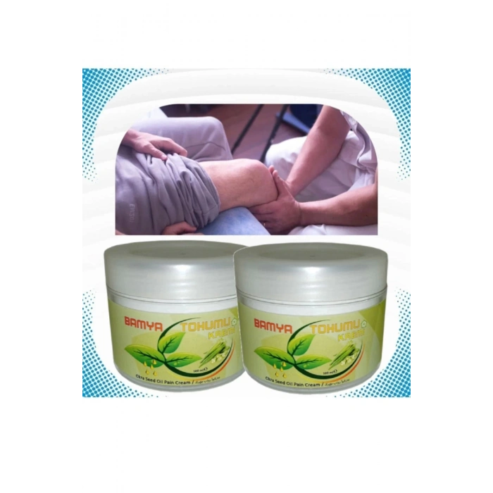 Vücut Sızıları için Bamya Tohumu Yağlı Mesaj Kremi 100 ml X 2 ADET