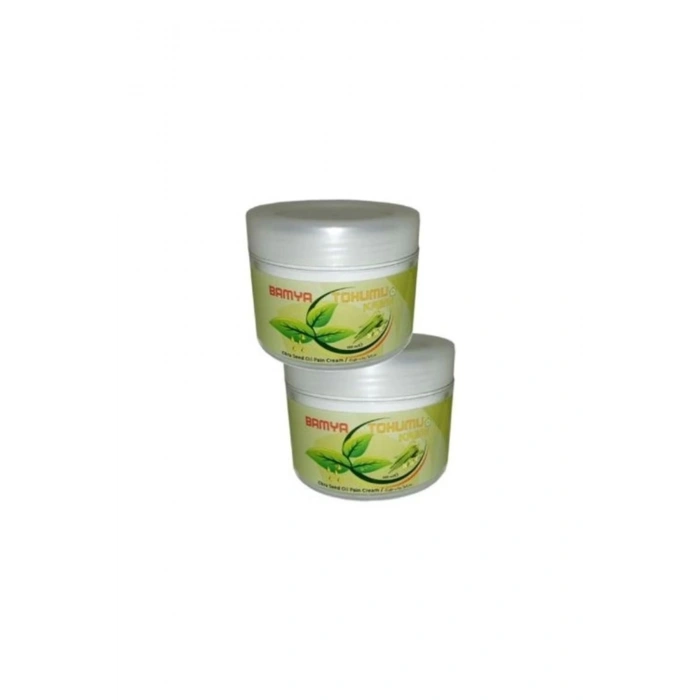 Vücut Sızılarını Gideren Bamya Tohumu Yağlı Bakım ve Mesaj Kremi 100 ml x 2 Adet