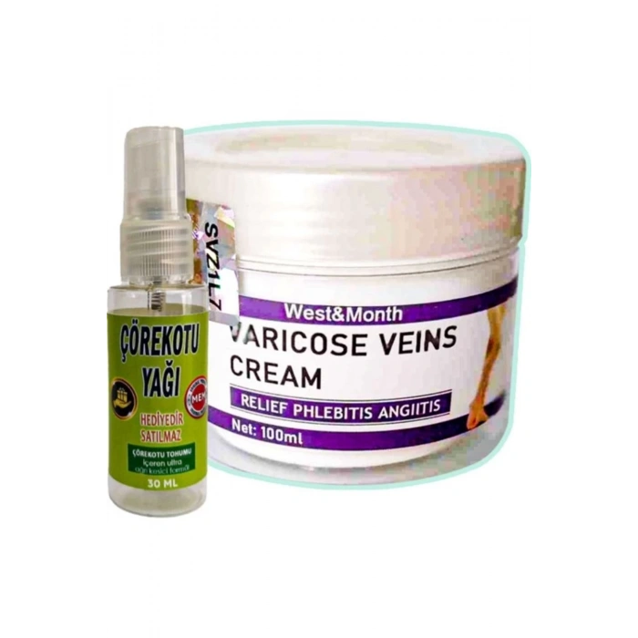 West & Month Varicose Veins Bakım Kremi 100 ml + Çörek Otu Yağı 30 ml