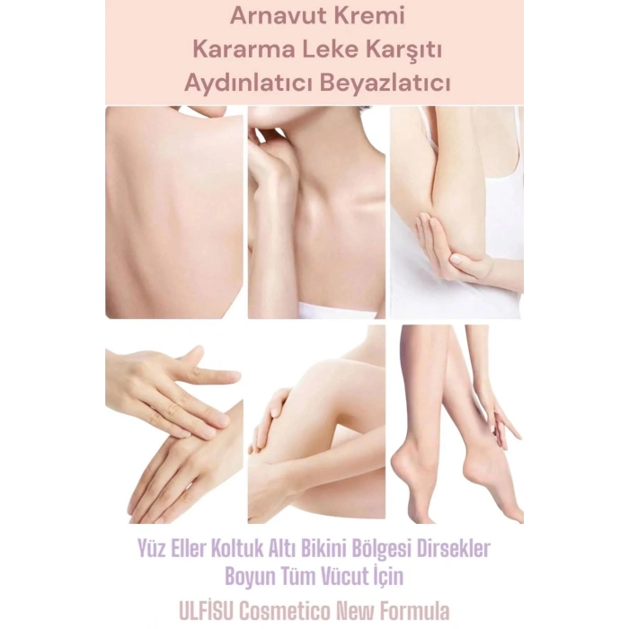 Whitening Cream Arnavut Kremi 50ml Aklık Kremi Beyazlatıcı Krem X 3 Adet