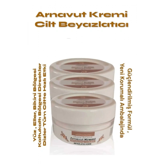 Whitening Cream Arnavut Kremi ,Aklık, Beyazlatıcı Krem 100 ml X 3 ADET