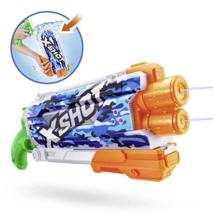 X-SHOT Su Tabancası - Hızlı Doldurma Fonksiyonlu - Mavi
