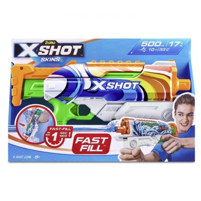 X-SHOT Su Tabancası - Hızlı Doldurma Fonksiyonlu - Tcu