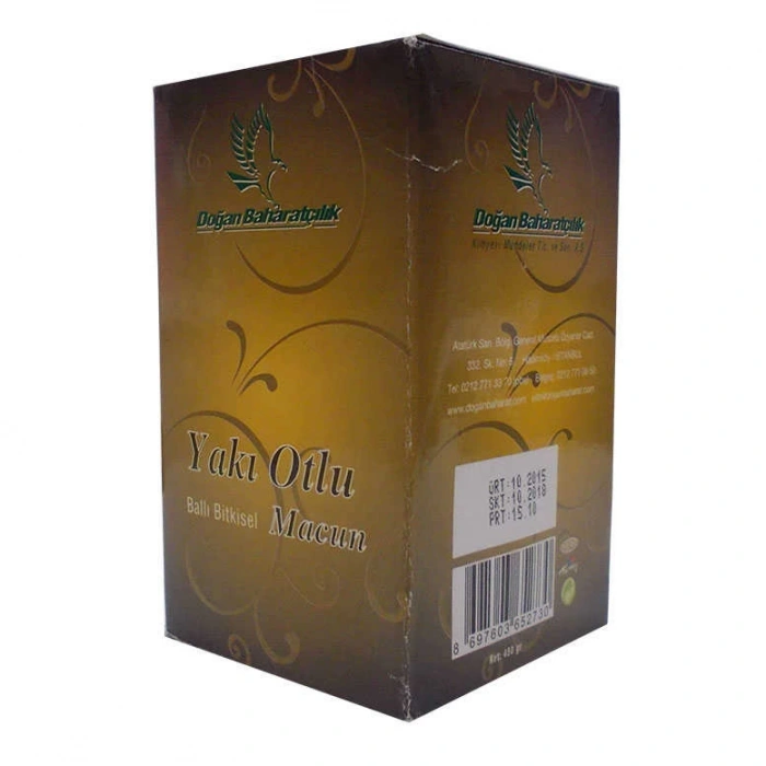 Yakı Otlu Ballı sel Karışım Cam Kavanoz 450 Gr