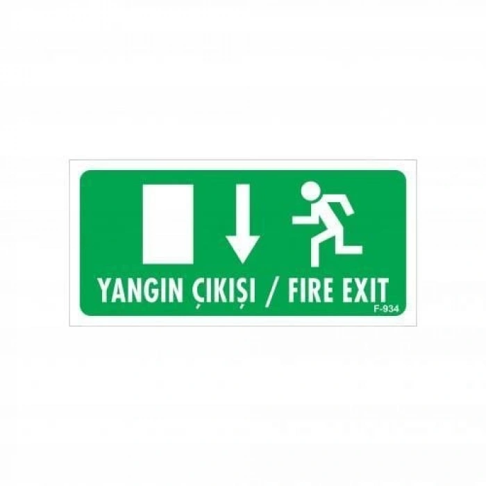 Yangın Toplanma Yeri Uyarı Levhası 17,5x25 KOD:934