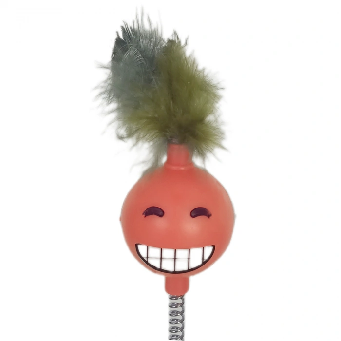 Yaylı Vantuzlu Hacıyatmaz Kedi Oyuncağı 30 cm Tcu