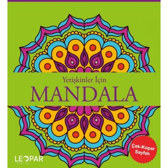 Yetişkinler İçin Mandala - Yeşil