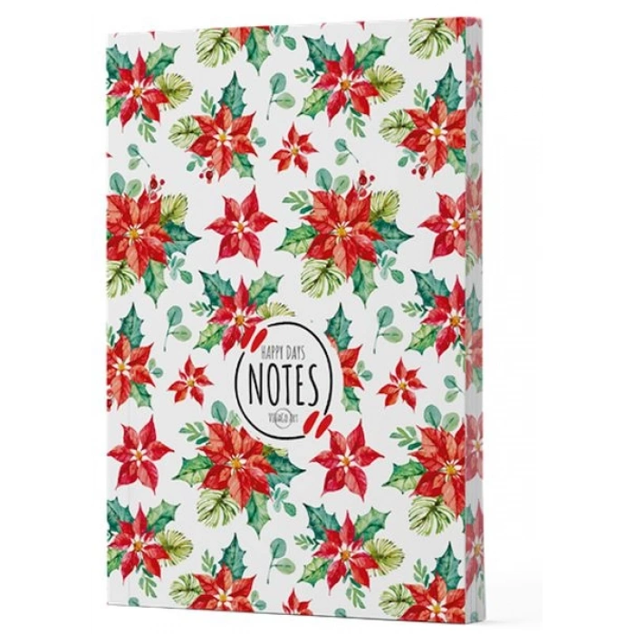 Yılbaşı 6 - Yan Boyamalı Çizgili Defter