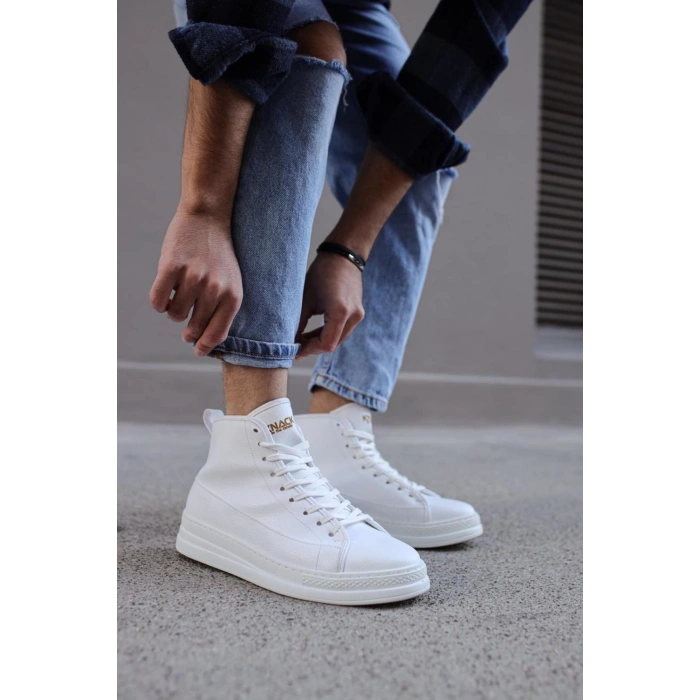 Yüksek Taban Ayakkabı C- Beyaz