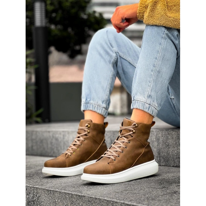 Yüksek Taban Ayakkabı  Vizon