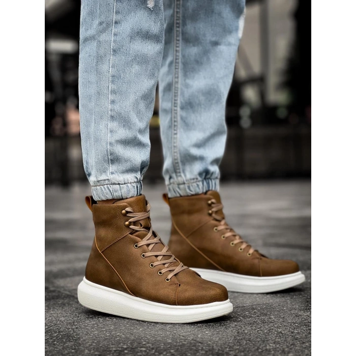 Yüksek Taban Ayakkabı  Vizon