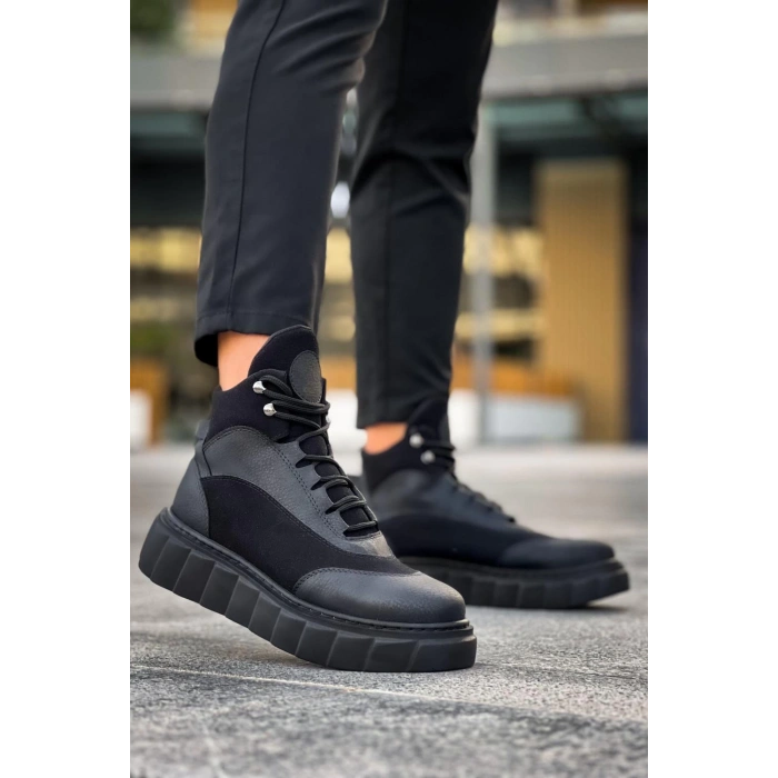 Yüksek Taban Bot  Siyah (Siyah Taban)