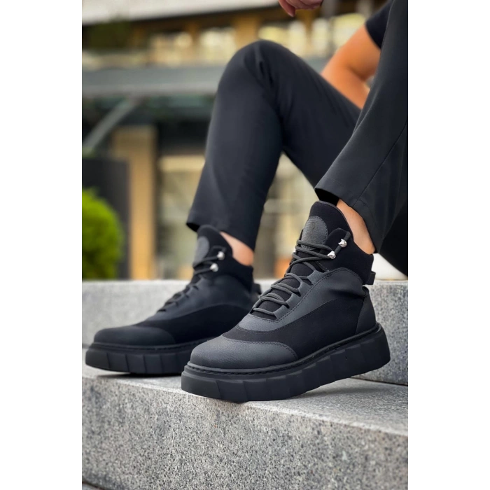 Yüksek Taban Bot  Siyah (Siyah Taban)