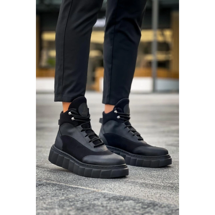 Yüksek Taban Bot  Siyah (Siyah Taban)