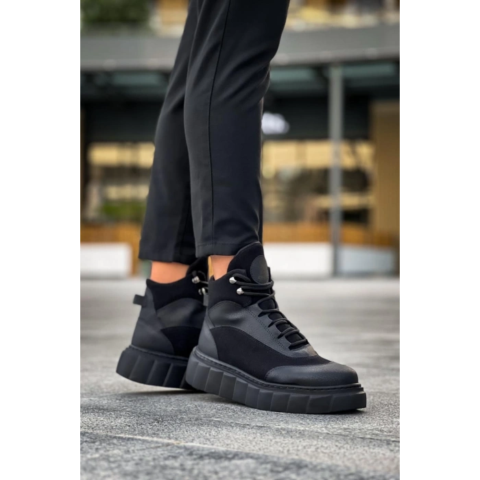 Yüksek Taban Bot  Siyah (Siyah Taban)