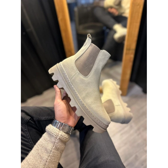 Yüksek Taban Chelsea Bot  Vizon Süet