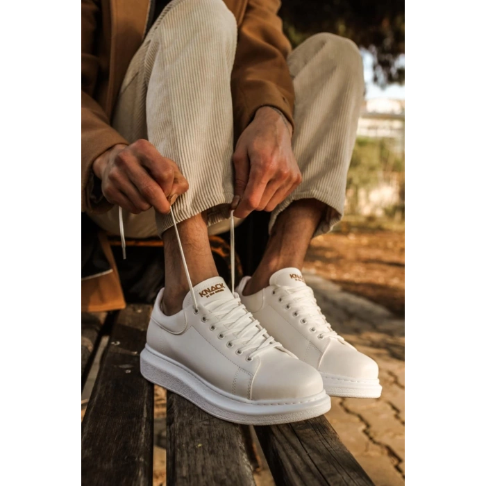 Yüksek Taban Günlük Ayakkabı  Beyaz