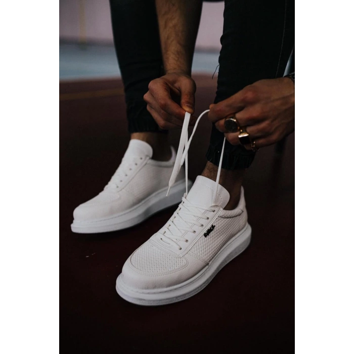 Yüksek Taban Günlük Ayakkabı  Beyaz