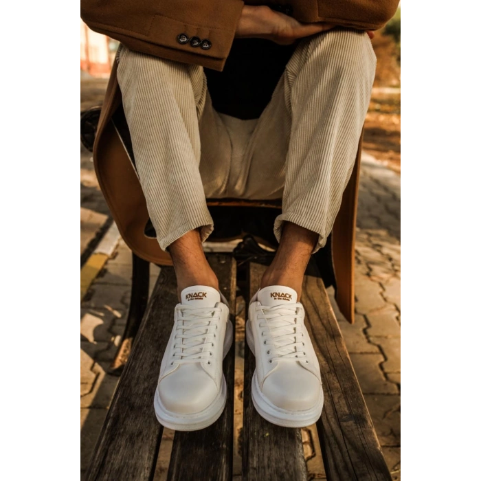 Yüksek Taban Günlük Ayakkabı  Beyaz