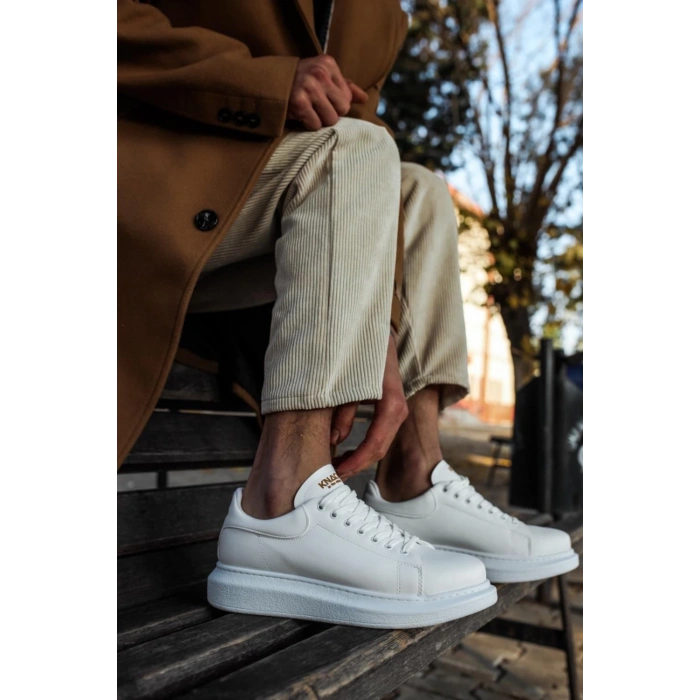 Yüksek Taban Günlük Ayakkabı  Beyaz