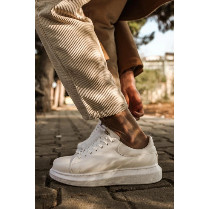 Yüksek Taban Günlük Ayakkabı  Beyaz