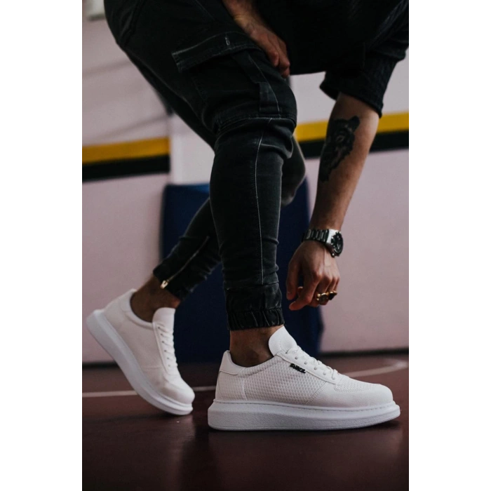 Yüksek Taban Günlük Ayakkabı  Beyaz