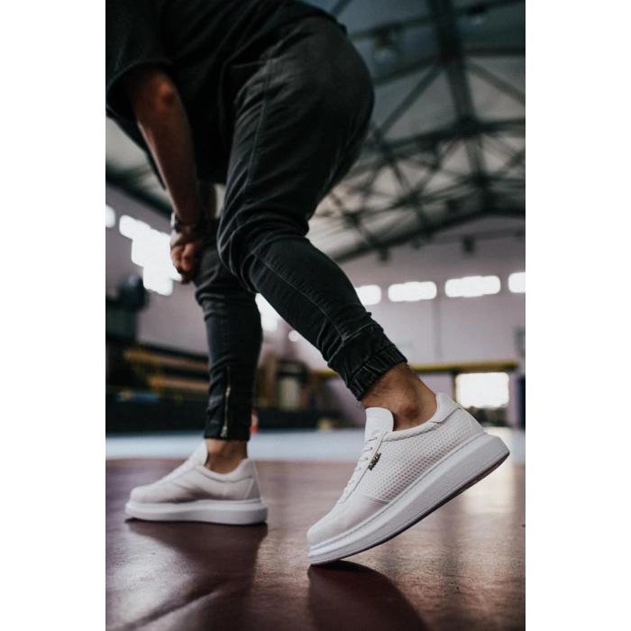 Yüksek Taban Günlük Ayakkabı  Beyaz