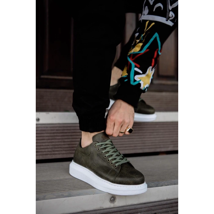 Yüksek Taban Günlük Ayakkabı  Haki