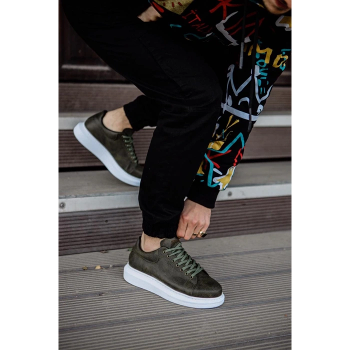 Yüksek Taban Günlük Ayakkabı  Haki