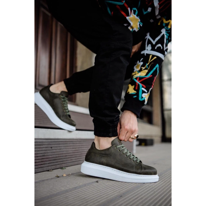 Yüksek Taban Günlük Ayakkabı  Haki