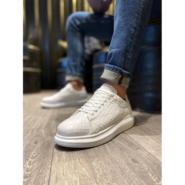 Yüksek Taban Günlük Ayakkabı  KAPİTONE Beyaz