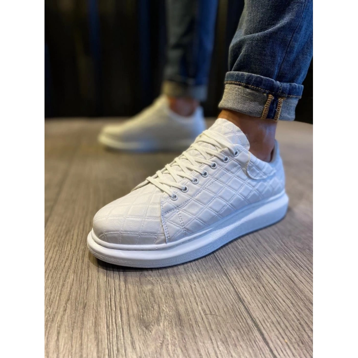 Yüksek Taban Günlük Ayakkabı  KAPİTONE Beyaz