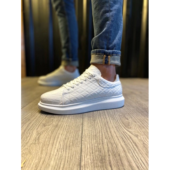 Yüksek Taban Günlük Ayakkabı  KAPİTONE Beyaz