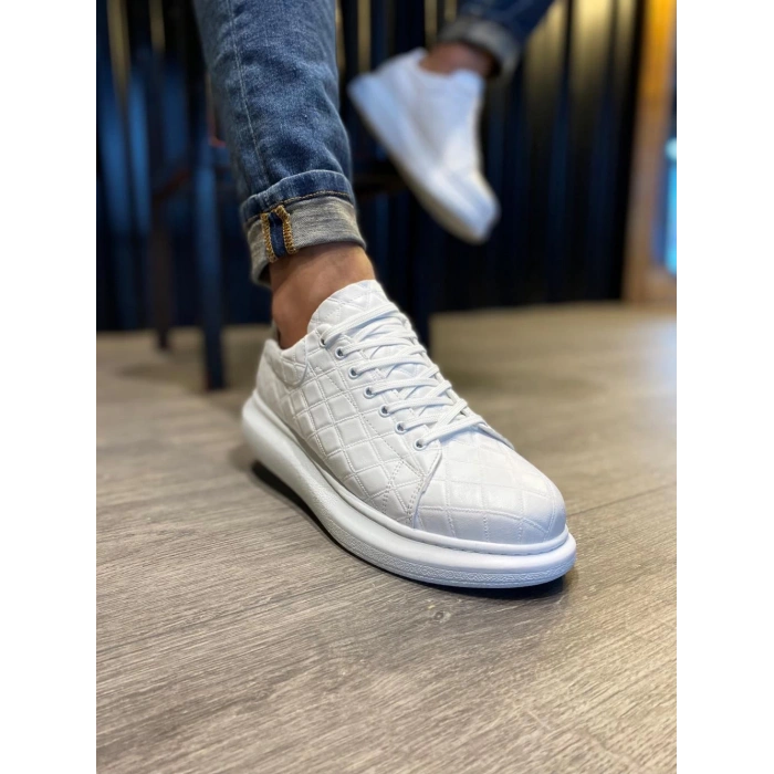 Yüksek Taban Günlük Ayakkabı  KAPİTONE Beyaz