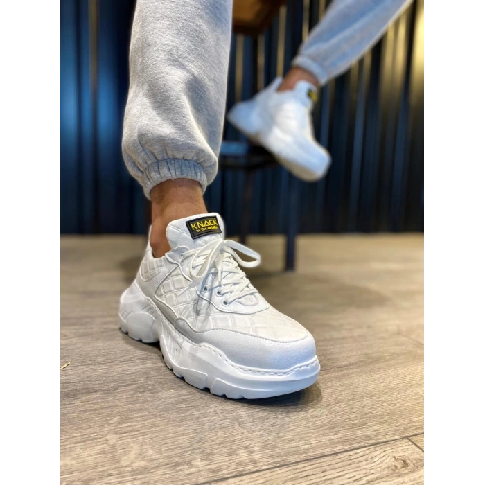 Yüksek Taban Günlük Ayakkabı N Kapitone Beyaz