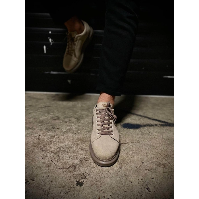 Yüksek Taban Günlük Ayakkabı  Vizon Süet