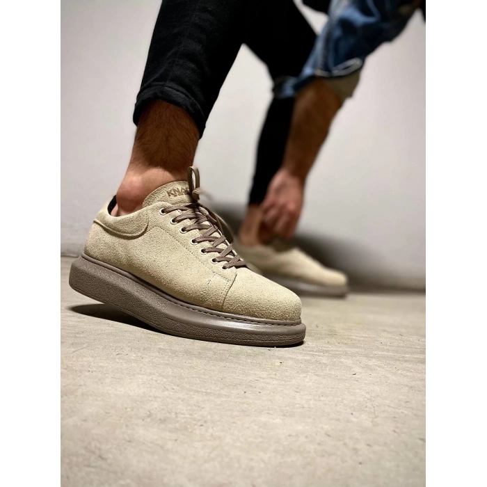 Yüksek Taban Günlük Ayakkabı  Vizon Süet