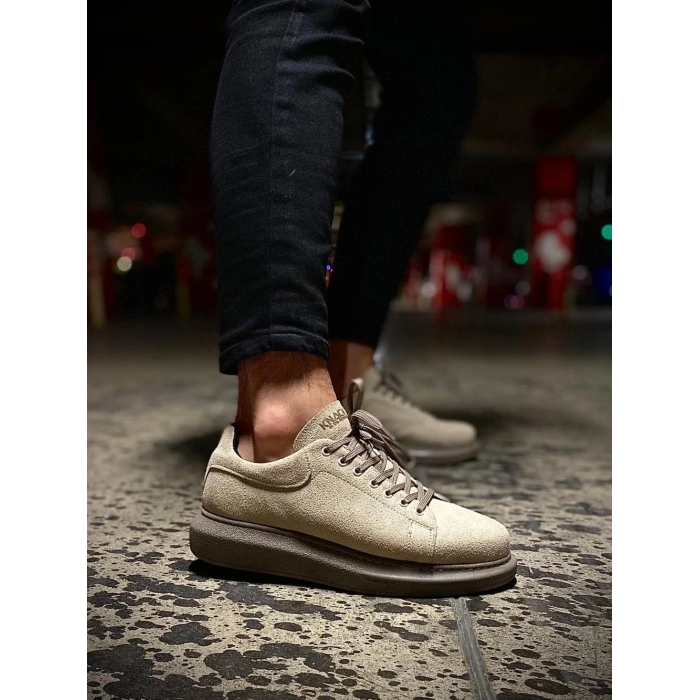 Yüksek Taban Günlük Ayakkabı  Vizon Süet