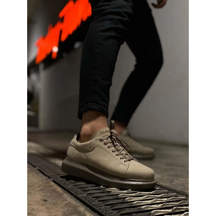 Yüksek Taban Günlük Ayakkabı  Vizon Süet