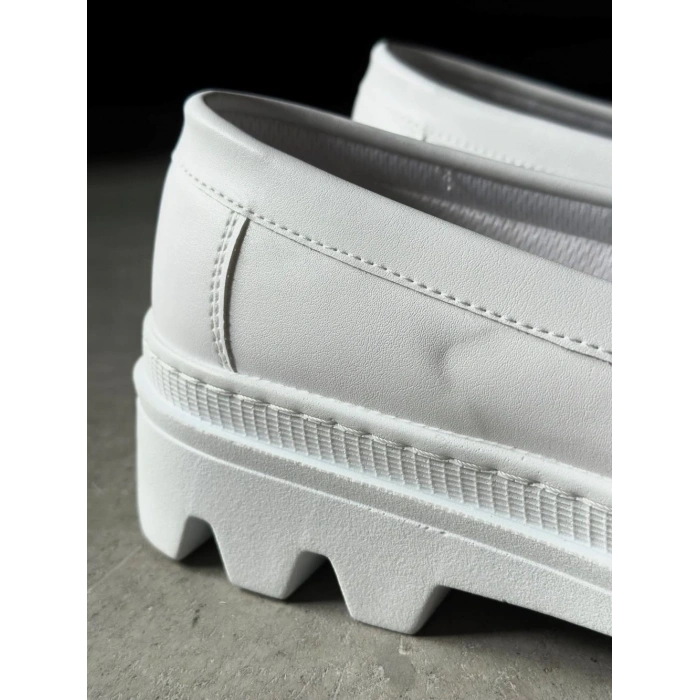 Yüksek Taban Klasik Ayakkabı  Beyaz