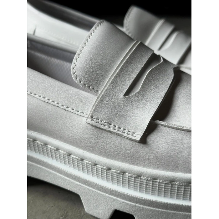 Yüksek Taban Klasik Ayakkabı  Beyaz