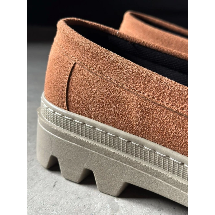 Yüksek Taban Klasik Ayakkabı  Taba Süet