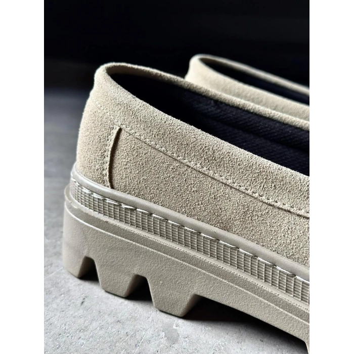 Yüksek Taban Klasik Ayakkabı  Vizon Süet